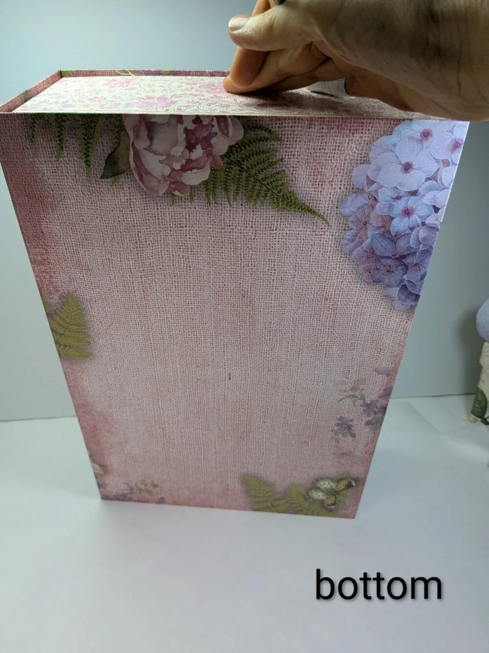 Susan Winget Botanical Gift Box Lot 3pc Lavender Book Hydrangea Peony